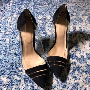 Aldo black and clear high heels